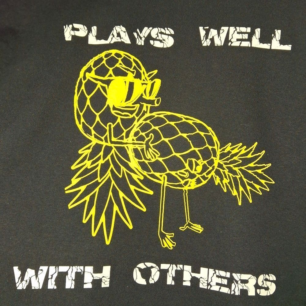 Plus Size Plays Well with others pineapple tee